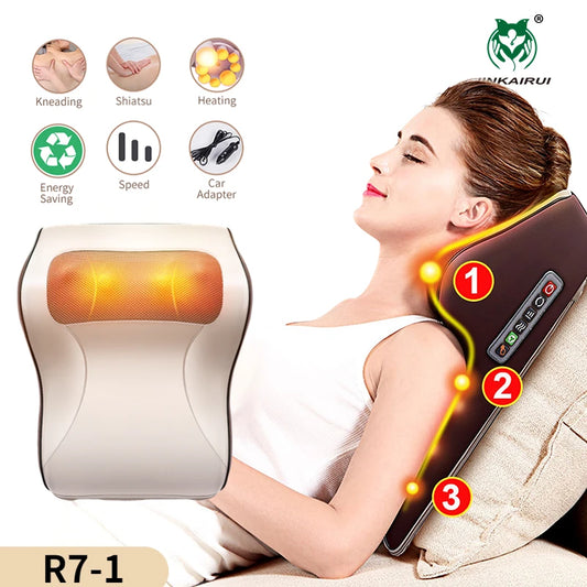 3 in 1 Newest Massage Pillow with Car Home Duel Use Easy